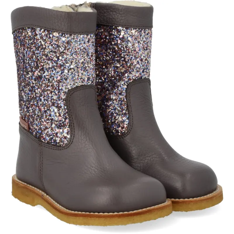Angulus Lavender/Pastel Multi Glitter Tex Støvle Med Glitter Og Lynlås 1