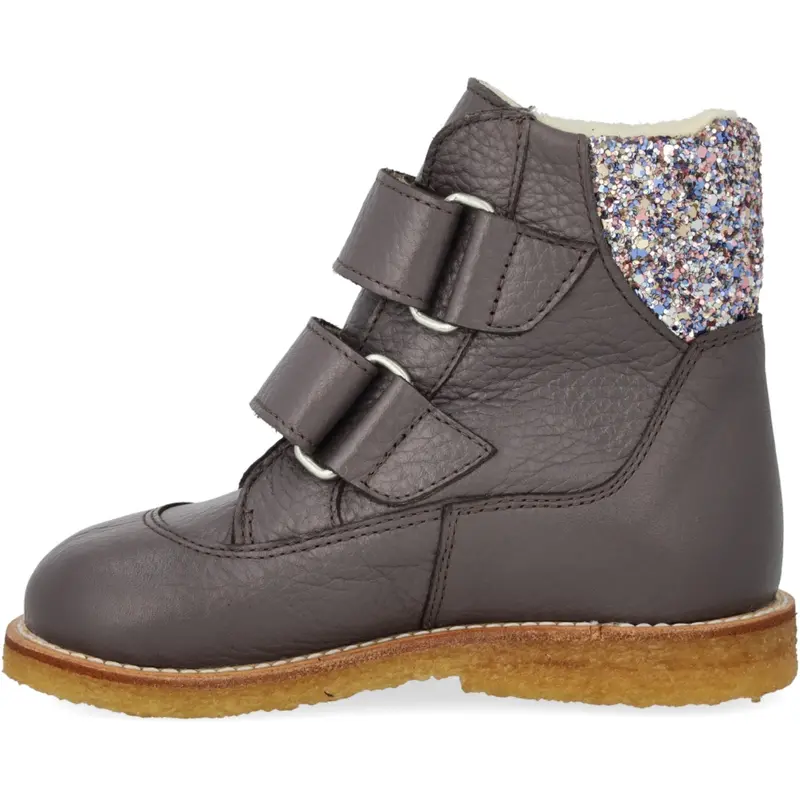 Angulus Lavender/Pastel Multi Glitter Tex Støvle Med Glitter Og Velcro 2