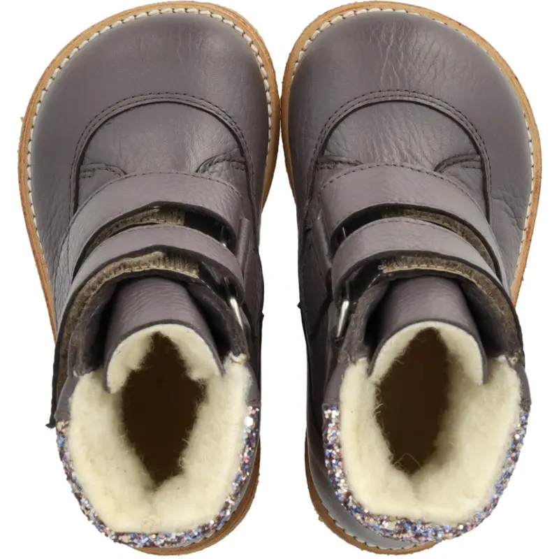 Angulus Lavender/Pastel Multi Glitter Tex Støvle Med Glitter Og Velcro 3