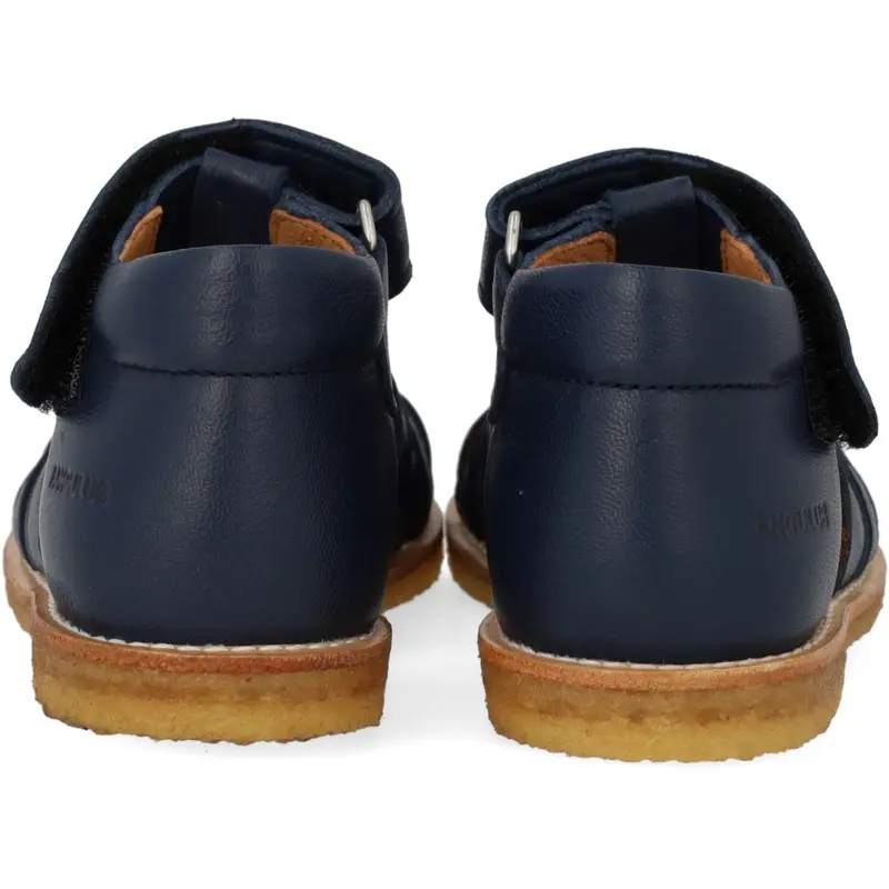 Angulus Navy Sandal Med Dinobroderi Og Lukket Tå 3
