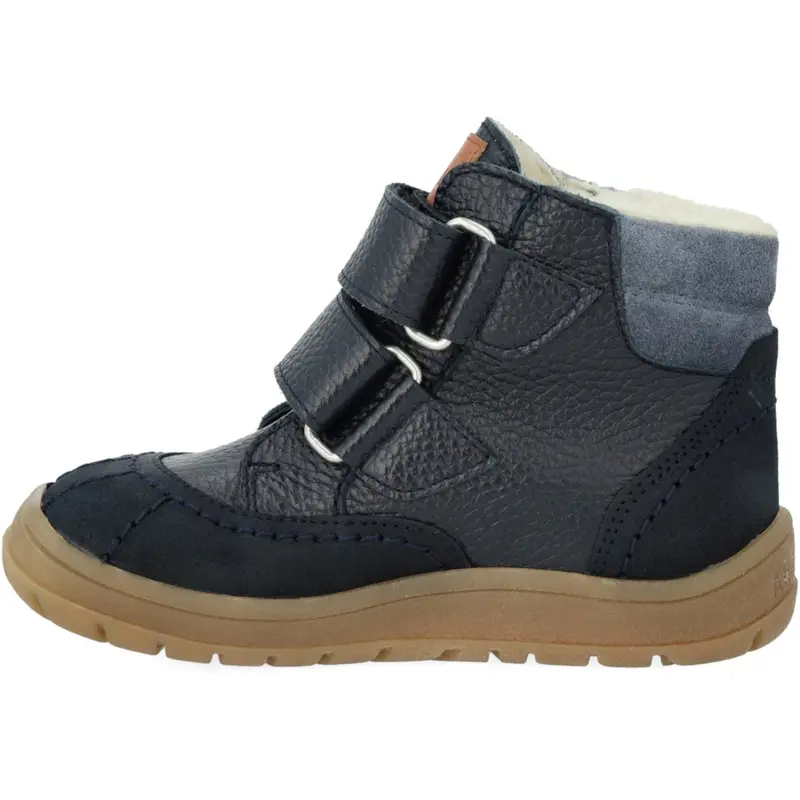 Angulus Navy/Tan/Blue Fog Velcro Tex-Støvle Med Ekstra Slidstærke Detaljer 2