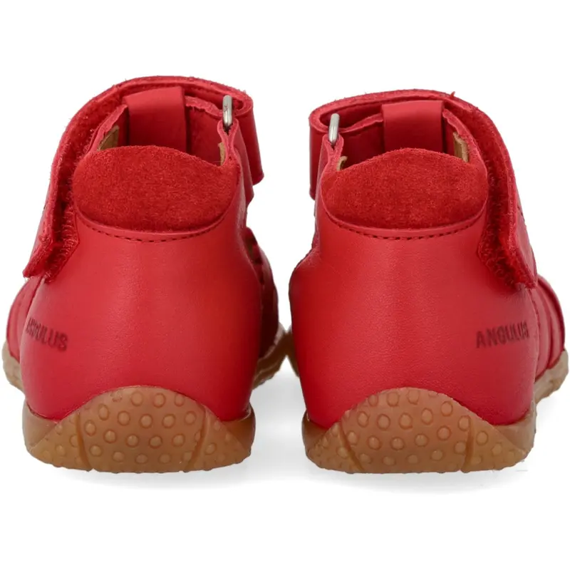 Angulus Red/Red Den Første Sandal Med Udstanset Hjertemønster 3