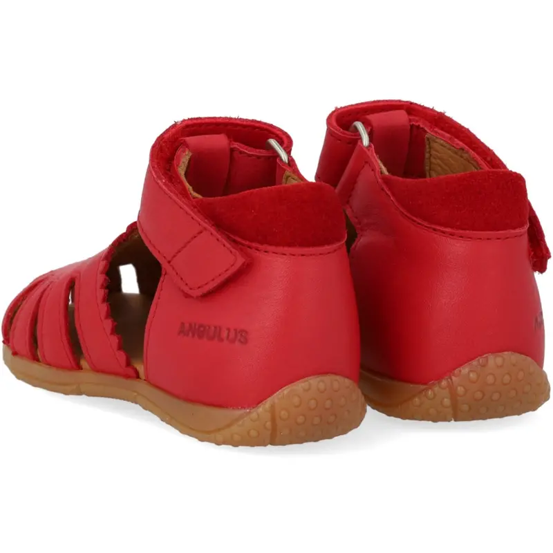 Angulus Red/Red Sandal Med Broderi 2