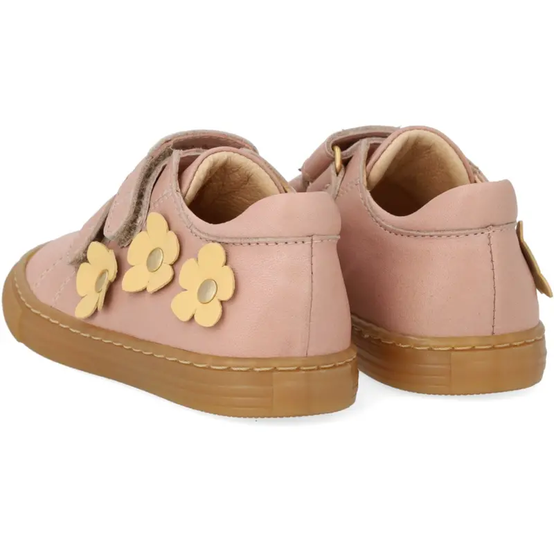 Angulus Rosebud/Mellow Yellow Begynder Sneaker Med Blomsterapplikationer 2