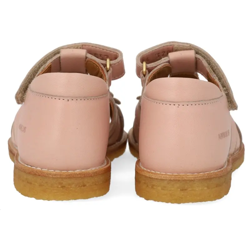 Angulus Rosebud/Mellow Yellow Sandal Med Lukket Tå Og Blomster 3