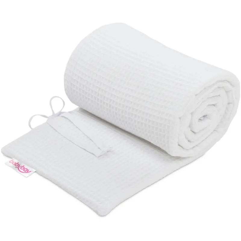 Babybay® White Sengerand Waffle Piqué Honeycomb 1