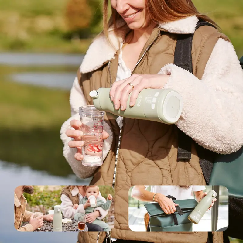 Babymoov Sage Green Moov & Feed Autonomous Flaske Varmer 2