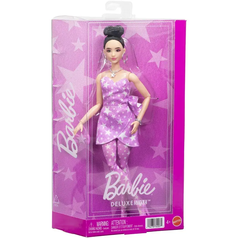 Barbie® Deluxe Lyserød Denimstjerne-Wrap Asiatisk 1