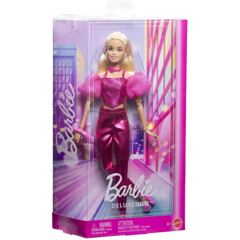 Barbie® Deluxe Lyserød Korset Blond Dukke 1