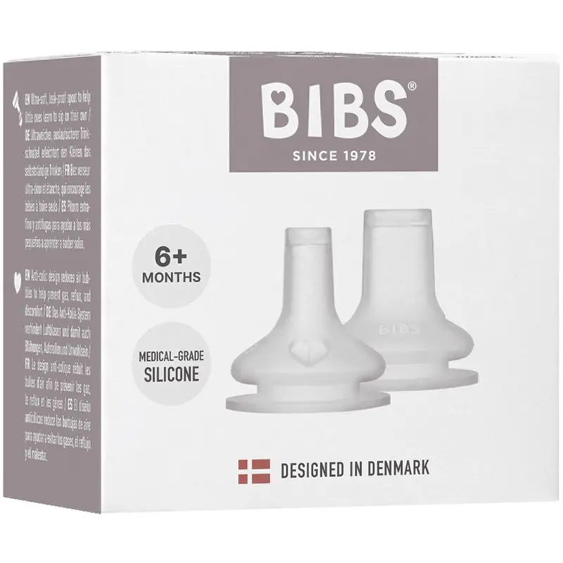 Bibs Baby Flaske Spout Silikone 2-Pak 1