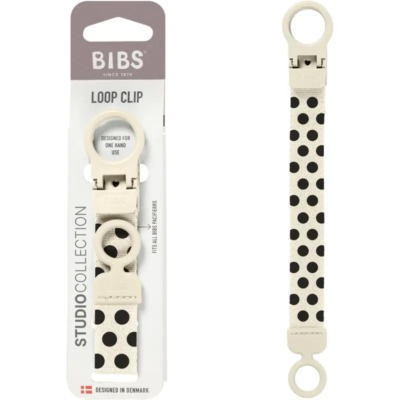 Bibs Ivory Black Studio Suttesnor Loop Polka Ivory Black 1