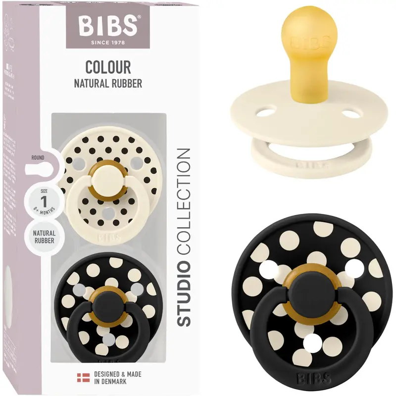 Bibs Ivory/Black Sut Studio Colour 2-Pak Polka Latex 1