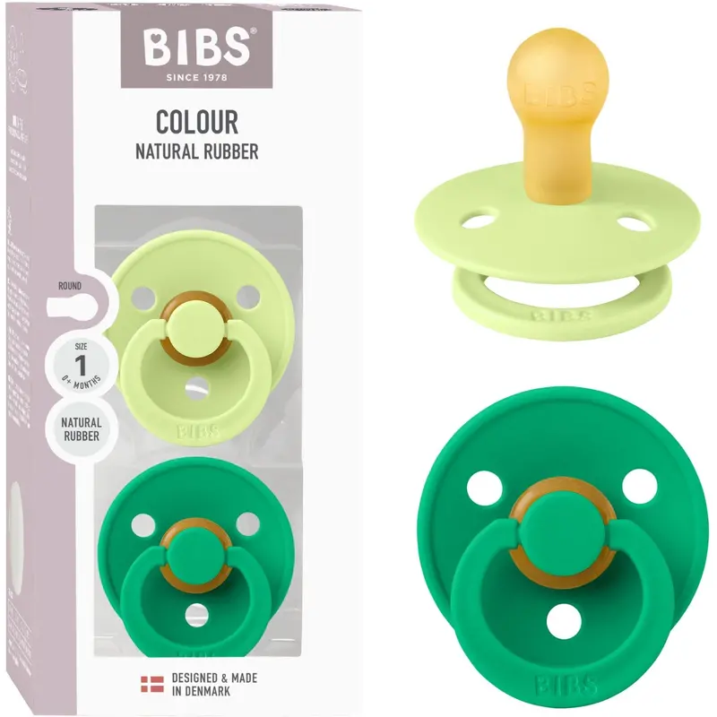 Bibs Matcha/Cactus Sut Colour 2-Pak Latex 1