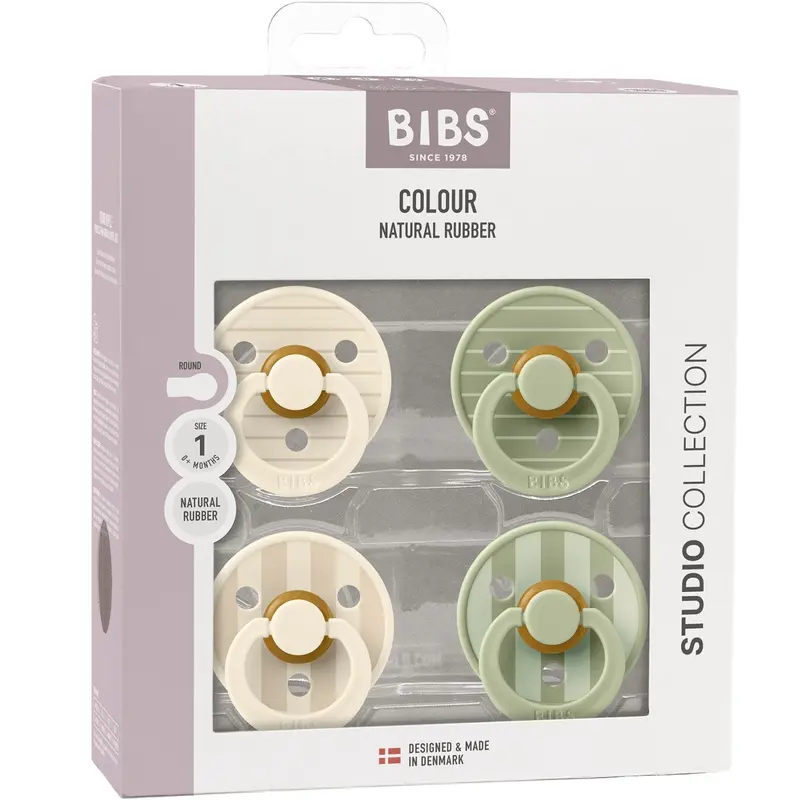Bibs Pin Ivory Vanilla Mix/Pin Sage Mix Sut Studio Colour 4-Pak Latex 1