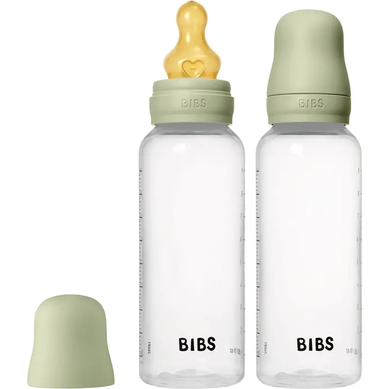 Bibs Sage Baby Flaske Round Latex 2-Pak 270 Ml Medium Flow 2