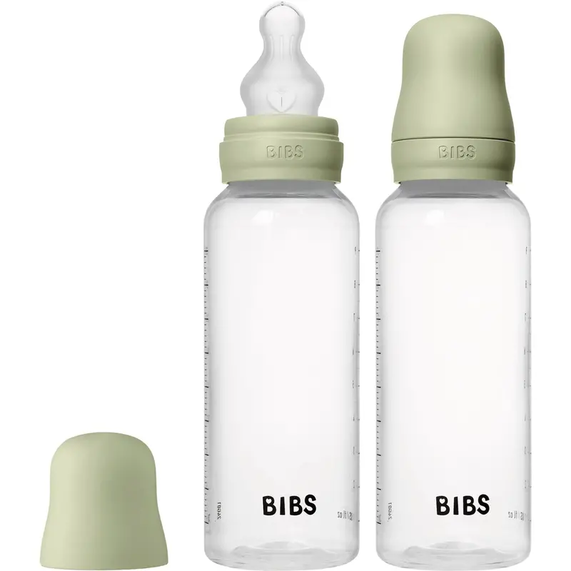 Bibs Sage Baby Flaske Round Silikone 2-Pak 270 Ml Medium Flow 2
