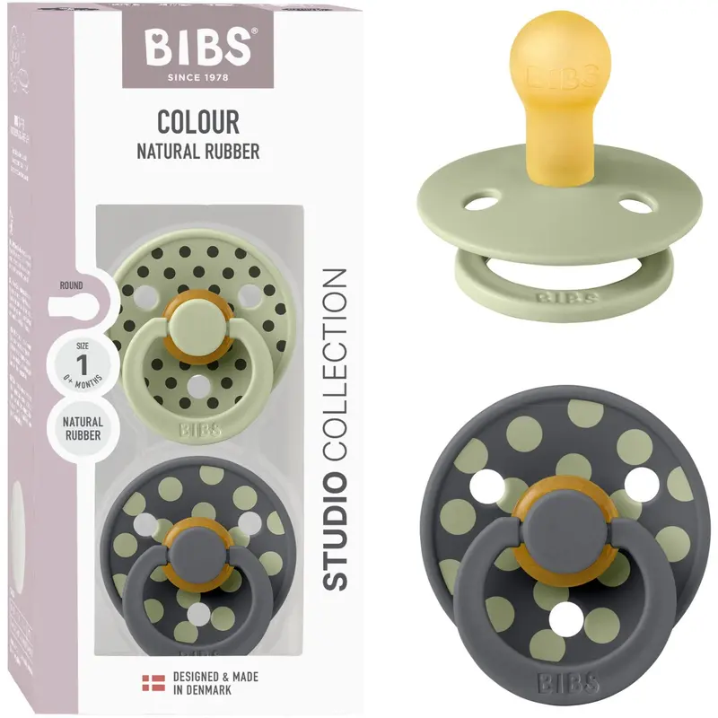 Bibs Sage/Iron Sut Studio Colour 2-Pak Polka Latex 1