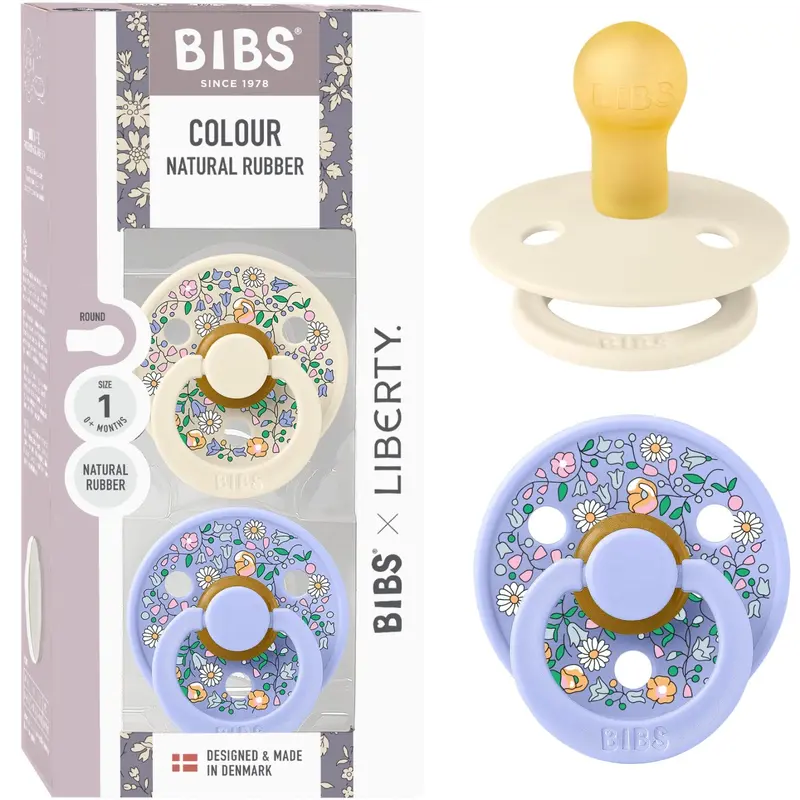 Bibs X Liberty Ivory Mix Sut Colour 2-Pak Chloe Meadow Latex 1