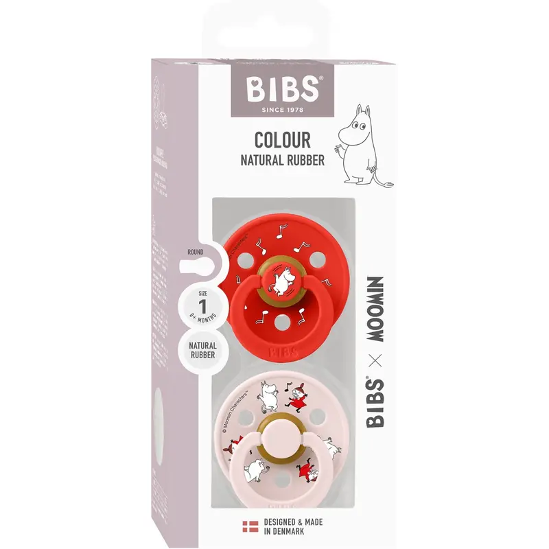 Bibs X Moomin Candy Apple Mix Sut Colour 2-Pak Dancing Latex 1