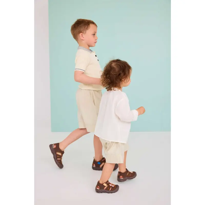 Bisgaard Cacao Beige Parker Sandal 8