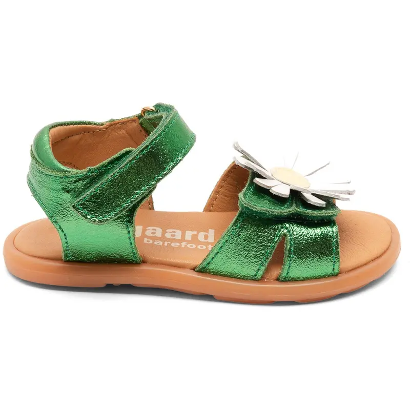 Bisgaard Green Metallic Barefoot Oya Sandal 5