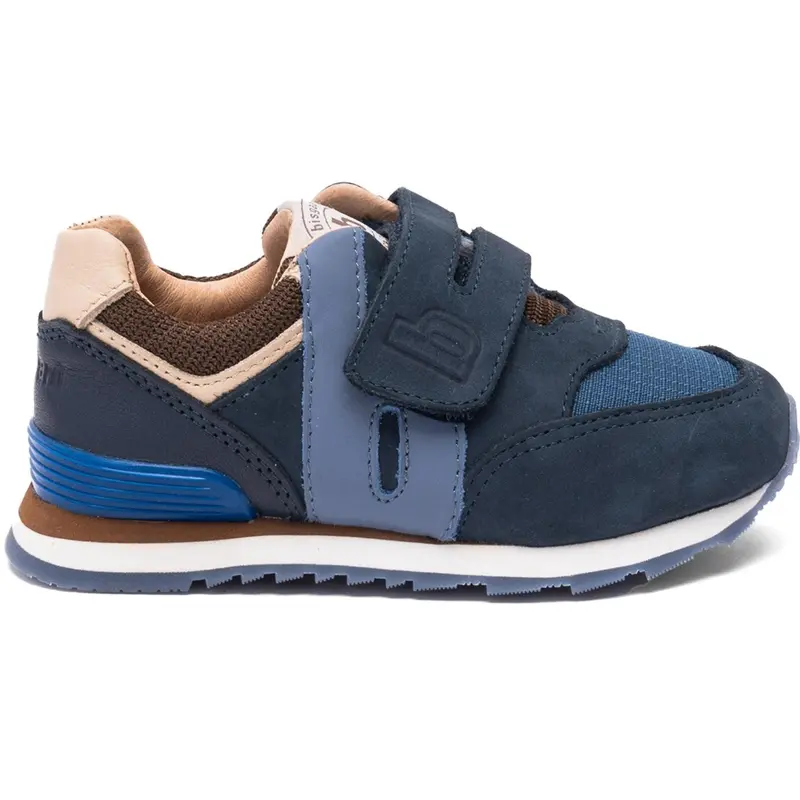 Bisgaard Navy Winston Velcro Sko 4
