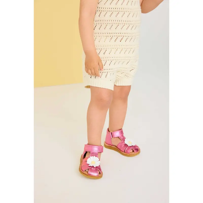 Bisgaard Pink Metallic Kaia Sandal 7
