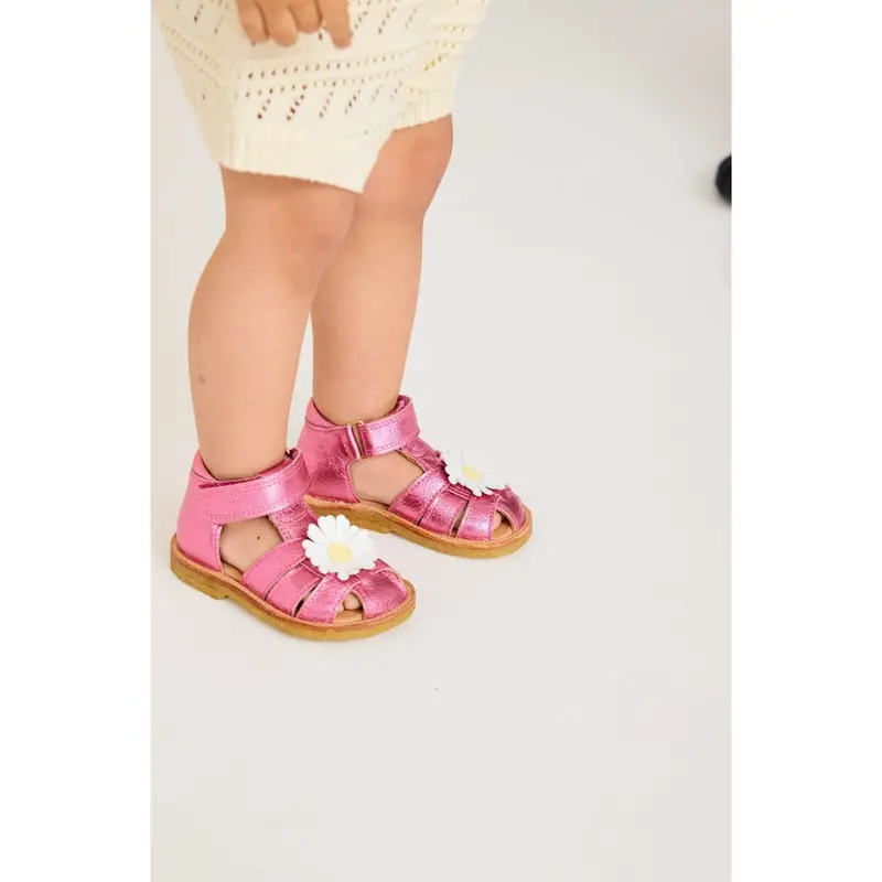 Bisgaard Pink Metallic Kaia Sandal 9
