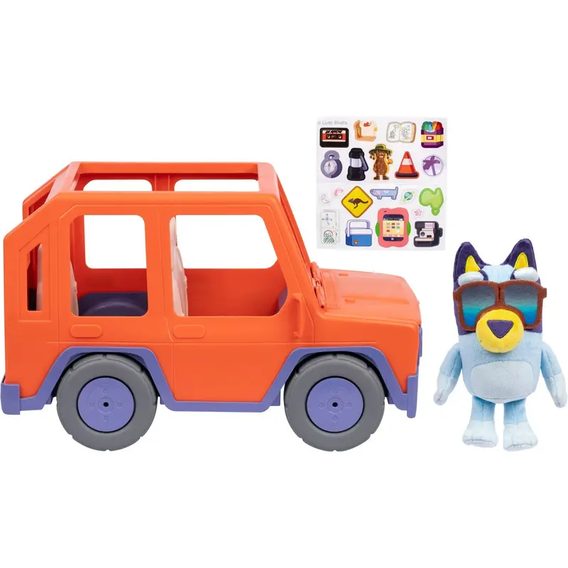 Bluey Big Heeler Bil 4Wd Med Bamse 1