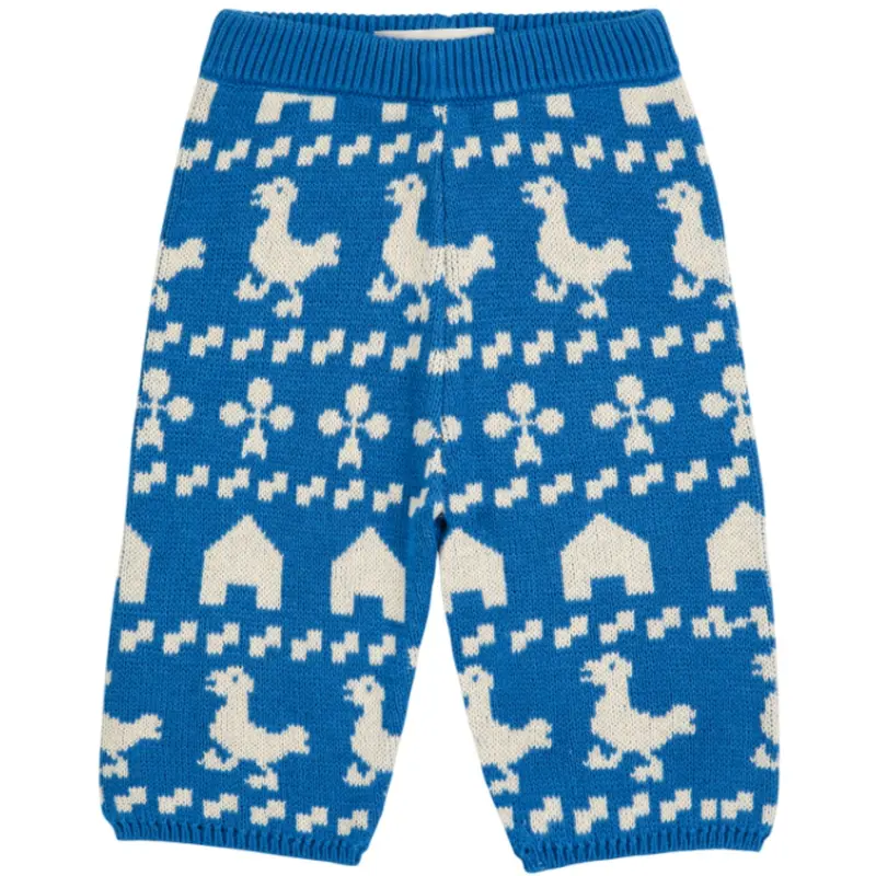 Bobo Choses Blue Farm All Over Strikket Bukser 1