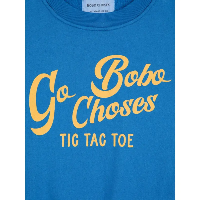 Bobo Choses Blue Go Bobo Sweatshirt 2