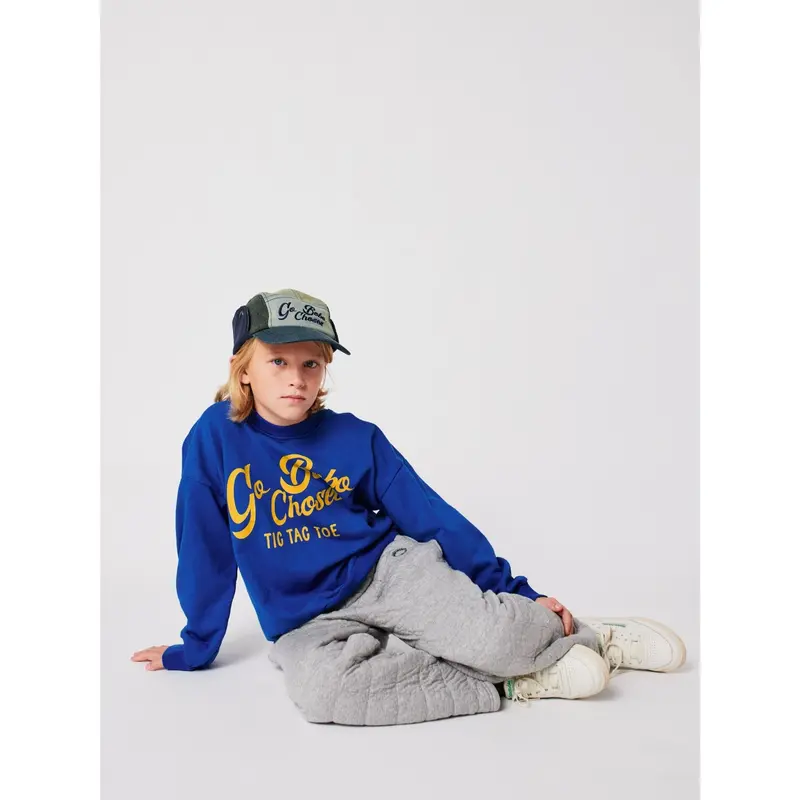 Bobo Choses Blue Go Bobo Sweatshirt 4