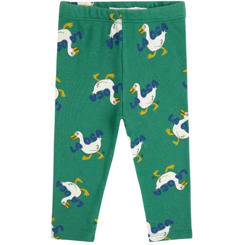 Bobo Choses Green La Oca All Over Leggings 1