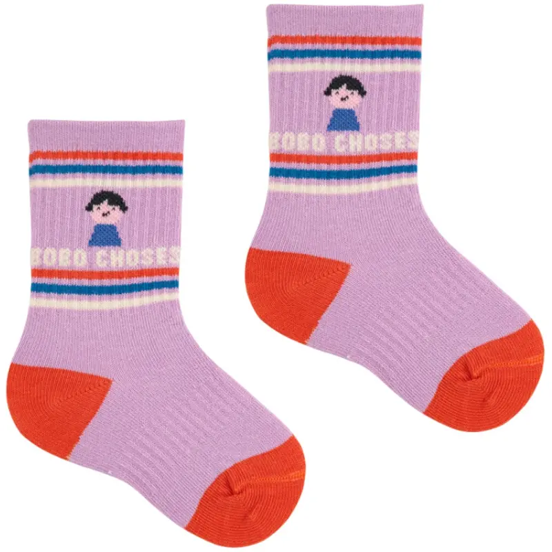 Bobo Choses Lavender Game Pawns Kort Strømper 1