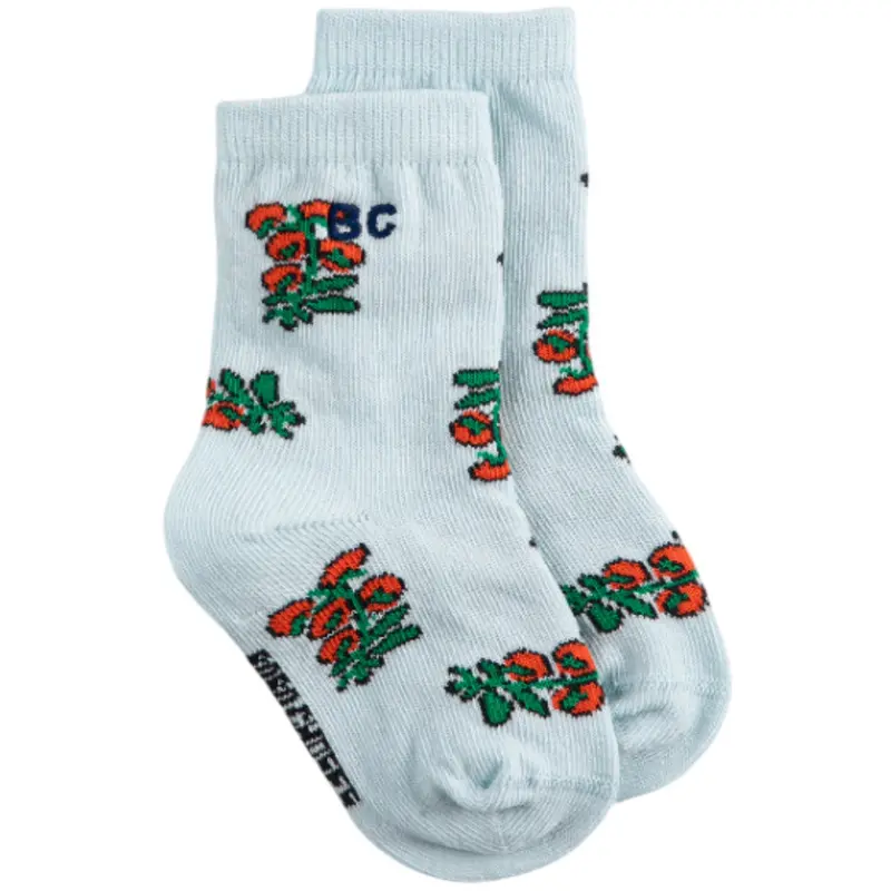 Bobo Choses Light Blue Juicy Tomatoes All Over Kort Strømper 1