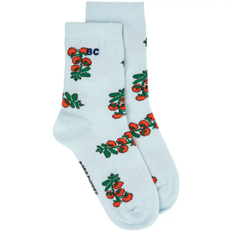 Bobo Choses Light Blue Juicy Tomatoes All Over Kort Strømper 1