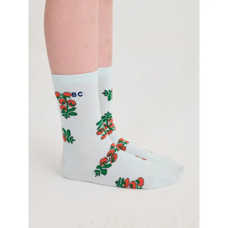 Bobo Choses Light Blue Juicy Tomatoes All Over Kort Strømper 2