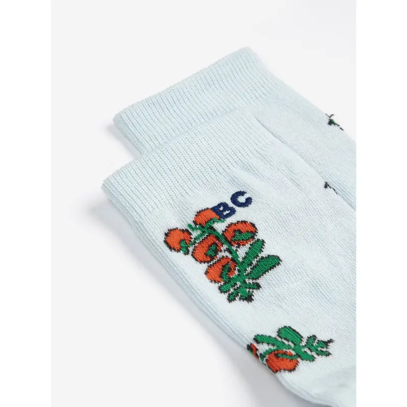 Bobo Choses Light Blue Juicy Tomatoes All Over Kort Strømper 3