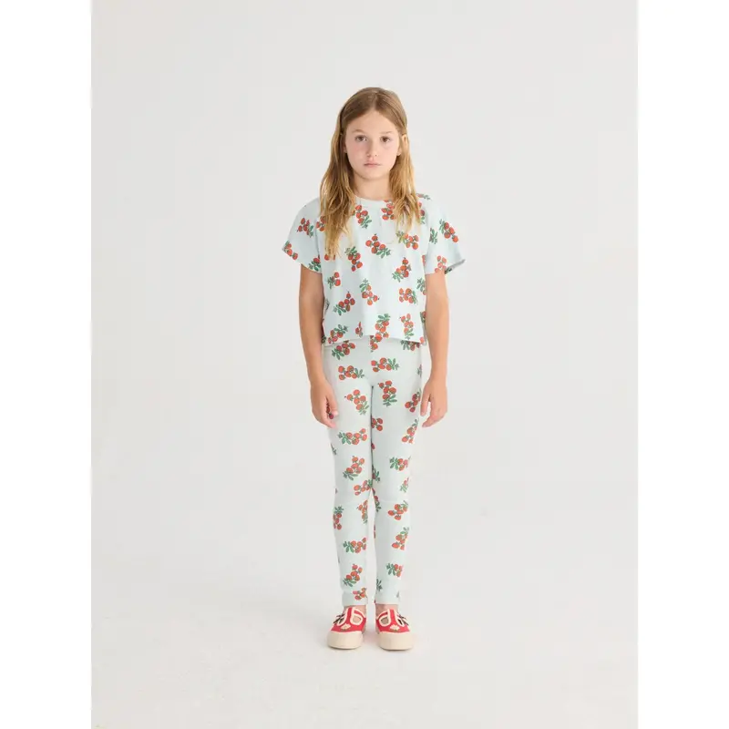 Bobo Choses Light Blue Juicy Tomatoes All Over Leggings 2