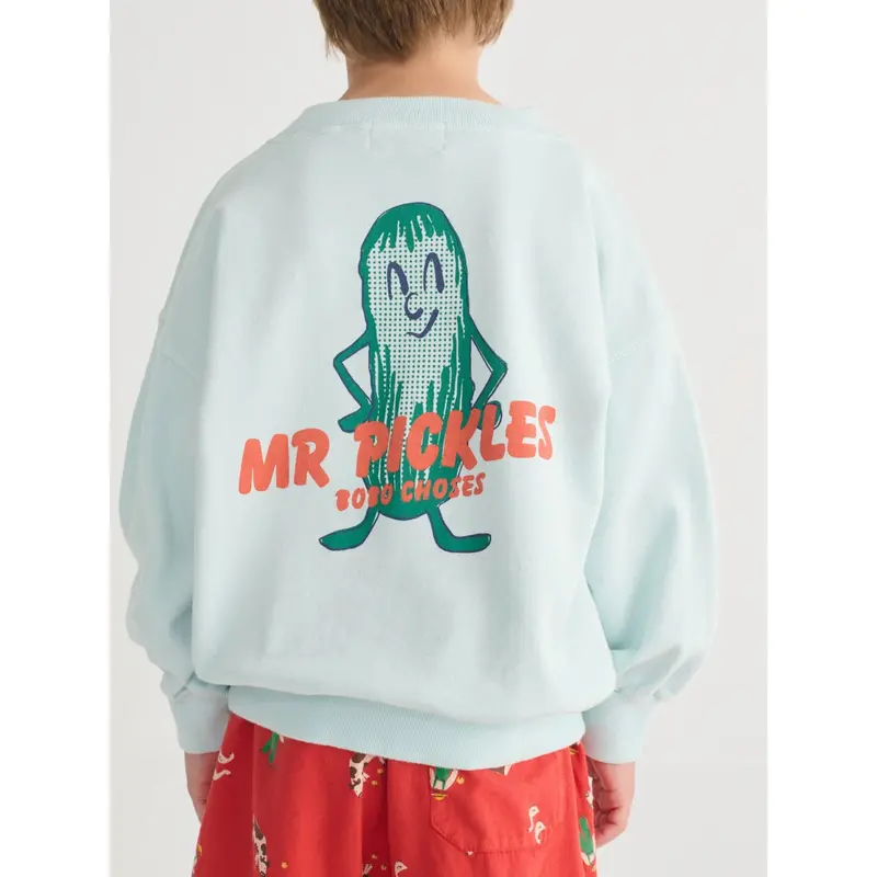 Bobo Choses Light Blue Mr Pickles Sweatshirt 2