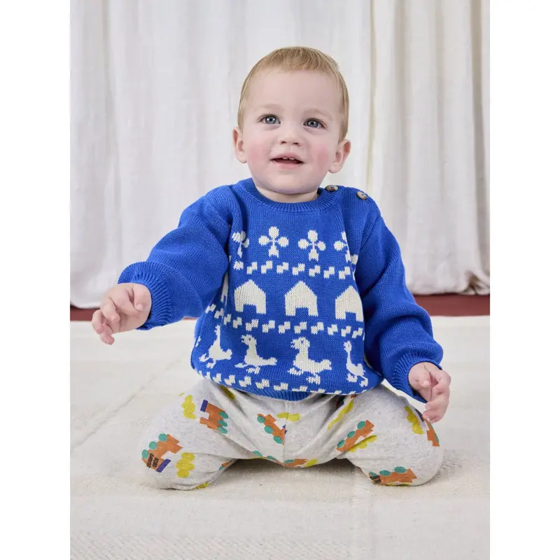 Bobo Choses Light Heather Grey Bobo Choo Choo All Over Leggings 5