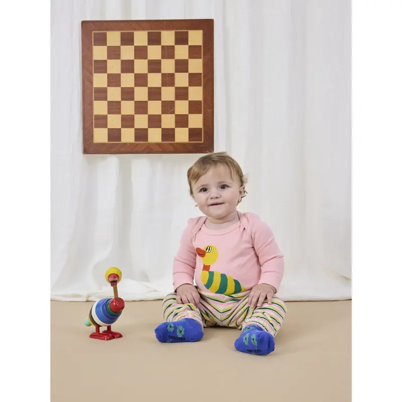 Bobo Choses Light Pink Stripped Duck Body 2