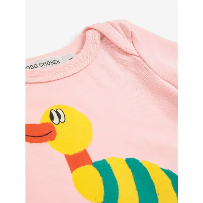 Bobo Choses Light Pink Stripped Duck Body 3