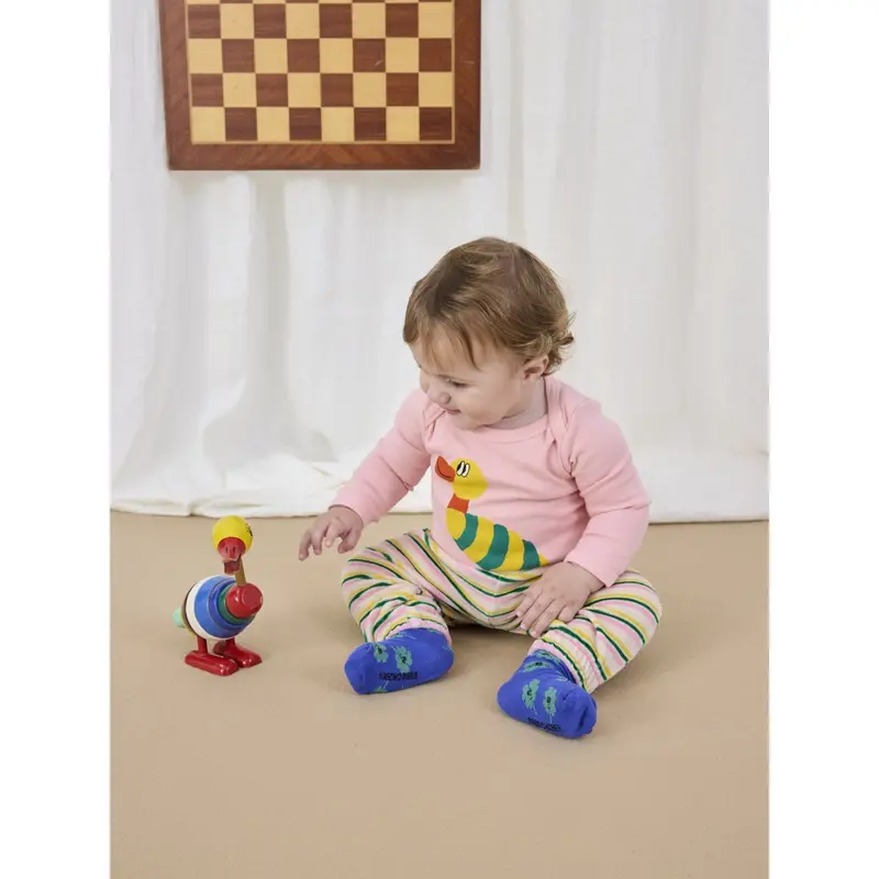 Bobo Choses Light Pink Stripped Duck Body 6