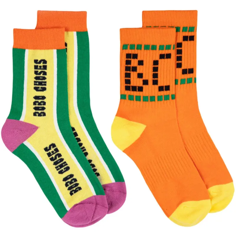 Bobo Choses Multicolor Bobo Choses Kort Strømper Pak X 2 1