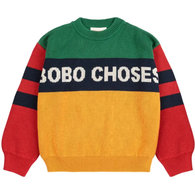 Bobo Choses Multicolor Farve Block Jumper 1