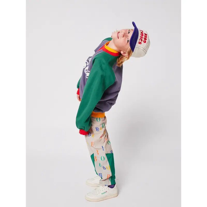Bobo Choses Multicolor Farve Block Ranglan Sweatshirt 3