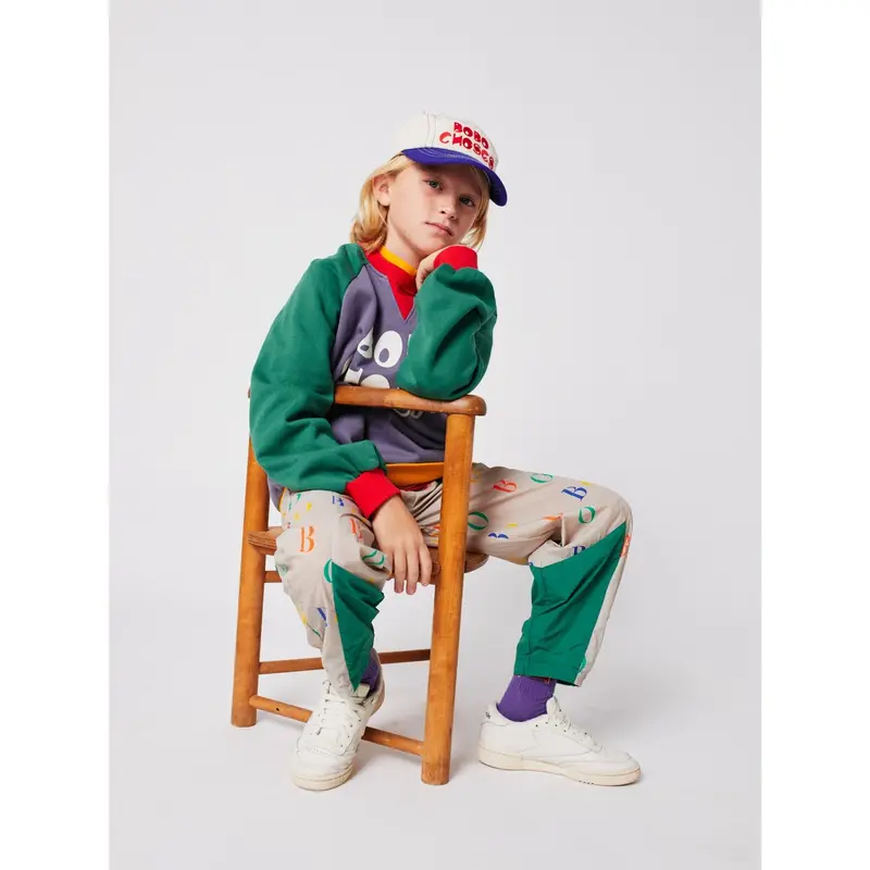 Bobo Choses Multicolor Farve Block Ranglan Sweatshirt 4