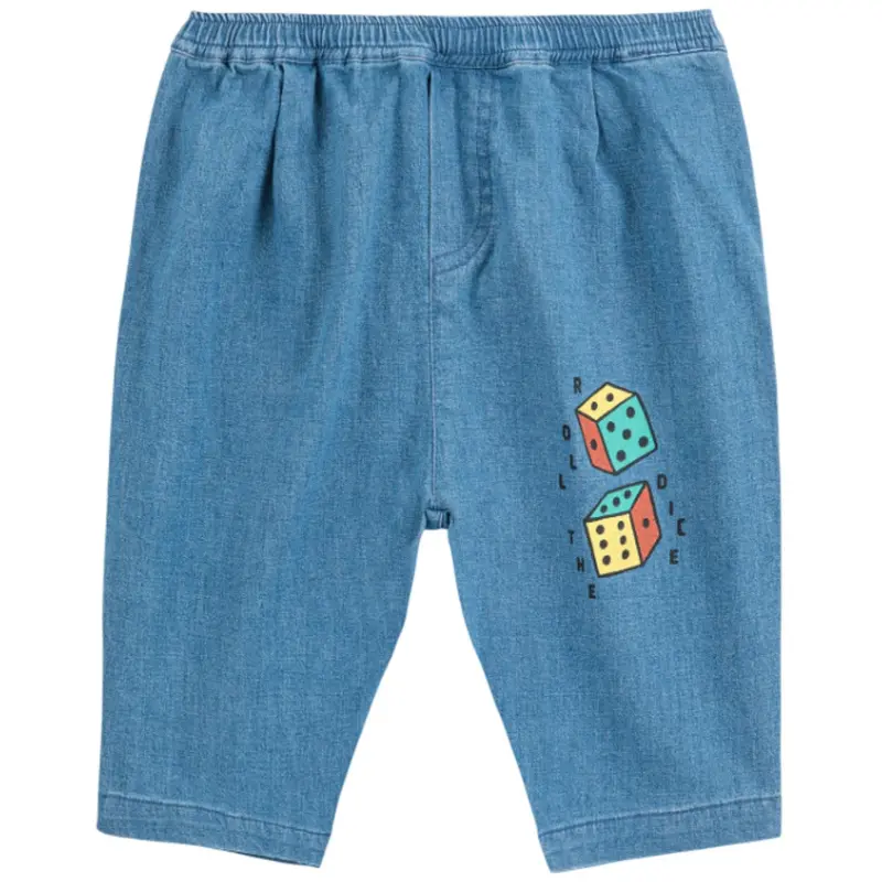 Bobo Choses Navy Blue Roll The Dice Light Denim Bukser 1