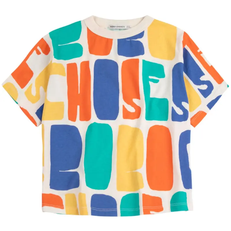 Bobo Choses Offwhite Bobo Choses Farve All Over T-Shirt 1